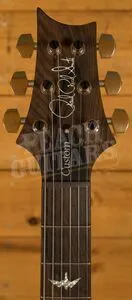 PRS Wood Library Custom 24 Fire Red to Grey Black Fade Roasted Maple/Ziricote