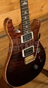 PRS Wood Library Custom 24 Fire Red to Grey Black Fade Roasted Maple/Ziricote