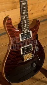 PRS Wood Library Custom 24 Fire Red to Grey Black Fade Roasted Maple/Ziricote  