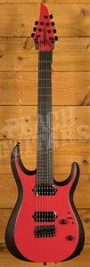Jackson Pro Plus Series DK Modern MDK7 HT Ebony Satin Red w/ Black Bevels