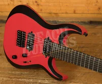 Jackson Pro Plus Series DK Modern MDK7 HT Ebony Satin Red w/ Black Bevels