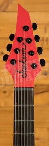 Jackson Pro Plus Series DK Modern MDK7 HT Ebony Satin Red w/ Black Bevels