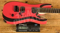 Jackson Pro Plus Series DK Modern MDK7 HT Ebony Satin Red w/ Black Bevels