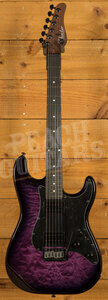 Schecter Traditional Pro - Ebony - Transparent Purple Burst