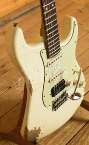 Fender Custom Shop 61 HSS Strat | Heavy Relic Vintage White