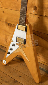 Epiphone 1958 Korina Flying V | Aged Natural - White Pickguard *Left-Handed*