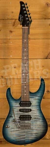 Suhr Modern Plus Faded Trans Whale Blue Burst Pau Ferro - Left Handed