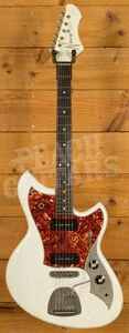 Novo Nucleus Serus J | Olympic White - Tortoise Shell Pickguard