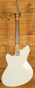 Novo Nucleus Serus J | Olympic White - Tortoise Shell Pickguard