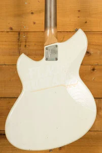 Novo Nucleus Serus J | Olympic White - Tortoise Shell Pickguard