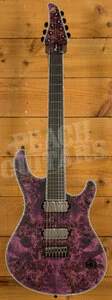 Mayones Regius 7 - Ebony - Antique Violet Raw - 7-String