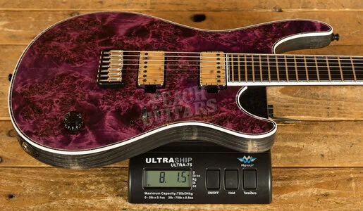 Mayones Regius 7 - Ebony - Antique Violet Raw - 7-String