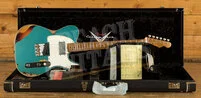 Fender Custom Shop Limited Edition Red Hot Cunife Tele - Heavy Relic Ocean Turquoise/Chocolate 3-Tone Sunburst