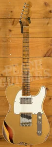 Fender Custom Shop Limited Edition Red Hot Cunife Tele - Heavy Relic Aged Aztec Gold/Choc 3-Tone Sunburst