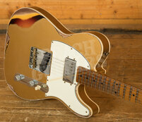 Fender Custom Shop Limited Edition Red Hot Cunife Tele Heavy Relic | Aged Aztec Gold Over Chocolate 3-Colour Sunburst