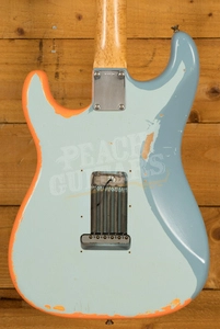 Fender Custom Shop Masterbuilt Paul Waller George Harrison Rocky Strat - Sonic Blue w/Graphics