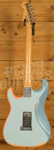 Fender Custom Shop Masterbuilt Paul Waller George Harrison Rocky Strat - Sonic Blue w/Graphics