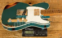Fender Custom Shop Limited Edition Red Hot Cunife Tele - Heavy Relic Ocean Turquoise/Chocolate 3-Tone Sunburst