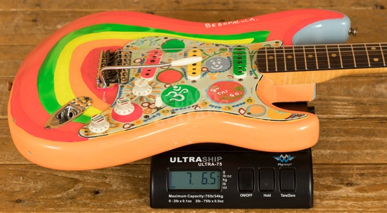 Fender Custom Shop Masterbuilt Paul Waller George Harrison Rocky Strat - Sonic Blue w/Graphics