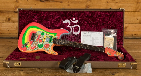 Fender Custom Shop Masterbuilt Paul Waller George Harrison Rocky Strat - Sonic Blue w/Graphics