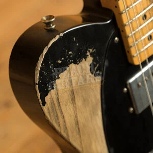 Fender Custom Shop Masterbuilt Andy Hicks 51 Loaded CuNiFe Tele - Heavy Relic Aged Black