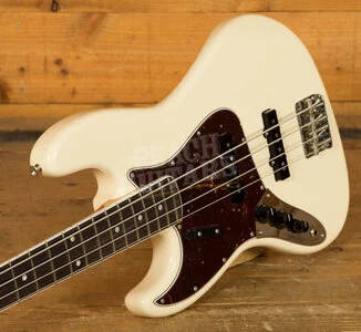 Fender American Vintage II 1966 Jazz Bass Left-Handed - Rosewood - Olympic White *B-Stock*
