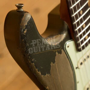 Fender Custom Shop Masterbuilt Dale Wilson 61 Strat - Heavy Relic Charcoal Frost Metallic
