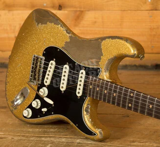 Fender Custom Shop Masterbuilt Dale Wilson 60 Strat - Heavy Relic Gold Sparkle