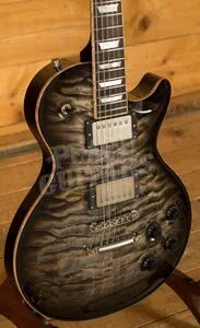 Nik Huber - Orca 59 Exceptional Quilt Top w/Braz RW Fretboard Charcoal Burst