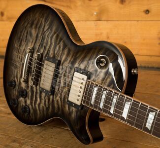 Nik Huber - Orca 59 Exceptional Quilt Top w/Braz RW Fretboard Charcoal Burst