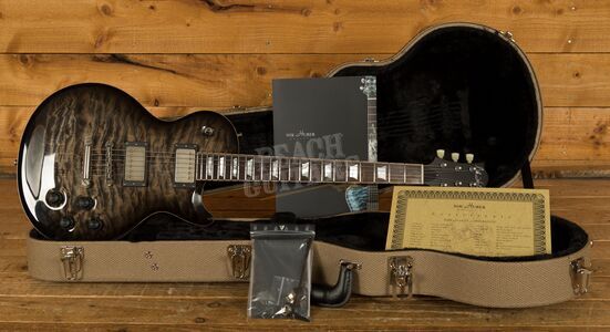Nik Huber - Orca 59 Exceptional Quilt Top w/Braz RW Fretboard Charcoal Burst