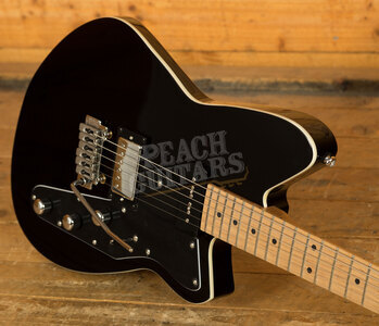 Reverend Bolt-On Series | Double Agent W - Midnight Black - Roasted Maple