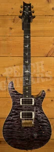 PRS Custom 24 Flame Maple Neck 10 Top Pattern Thin Ebony Purple Iris