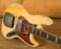 Fender Custom Shop Masterbuilt Van Trigt 66 Jazz Bass - Heavy Relic Aged Olympic White
