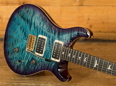 PRS Custom 24 Flame Maple Neck 10 Top Pattern Thin Ebony Custom Colour