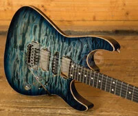 Tom Anderson Angel | Natural Arctic Blue Burst w/Binding