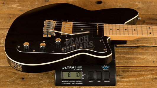 Reverend Bolt-On Series | Double Agent W - Midnight Black - Roasted Maple