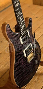 PRS Custom 24 Flame Maple Neck 10 Top Pattern Thin Ebony Purple Iris
