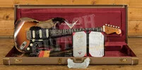 Fender Custom Shop Masterbuilt Dale Wilson 60 HSS Strat - Heavy Relic Chocolate 3-Tone Sunburst