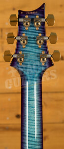 PRS Custom 24 Flame Maple Neck 10 Top Pattern Thin Ebony Aquabluex Purple Burst