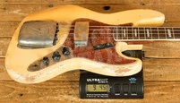 Fender Custom Shop Masterbuilt Van Trigt 66 Jazz Bass - Heavy Relic Aged Olympic White