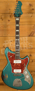 Novo Custom Series Serus J | Ocean Turquoise over '64 3-Tone Burst