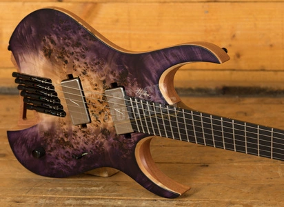 *Mayones Hydra Elite VF - Ebony - Dirty Purple Blue Burst