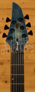 Mayones Duvell Elite 6 - Ebony - Trans Natural Fade Blue Burst Satin