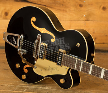 Gretsch G6120T-BK Vintage Select '56 Chet Atkins Hollow Body | Black w/Gold Sparkle
