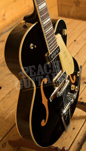 Gretsch G6120T-BK Vintage Select '56 Chet Atkins Hollow Body | Black w/Gold Sparkle
