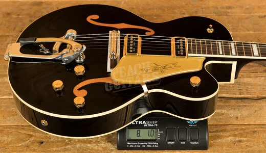 Gretsch G6120T-BK Vintage Select '56 Chet Atkins Black w/ Gold Sparkle