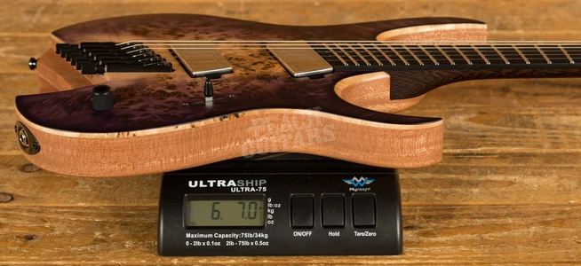 *Mayones Hydra Elite VF - Ebony - Dirty Purple Blue Burst