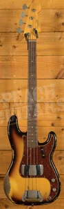 Fender Custom Shop Limited 63 Precision Bass - Heavy Relic Faded Aged 3-Tone Sunburst