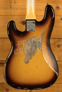 Fender Custom Shop Limited 63 Precision Bass - Heavy Relic Faded Aged 3-Tone Sunburst